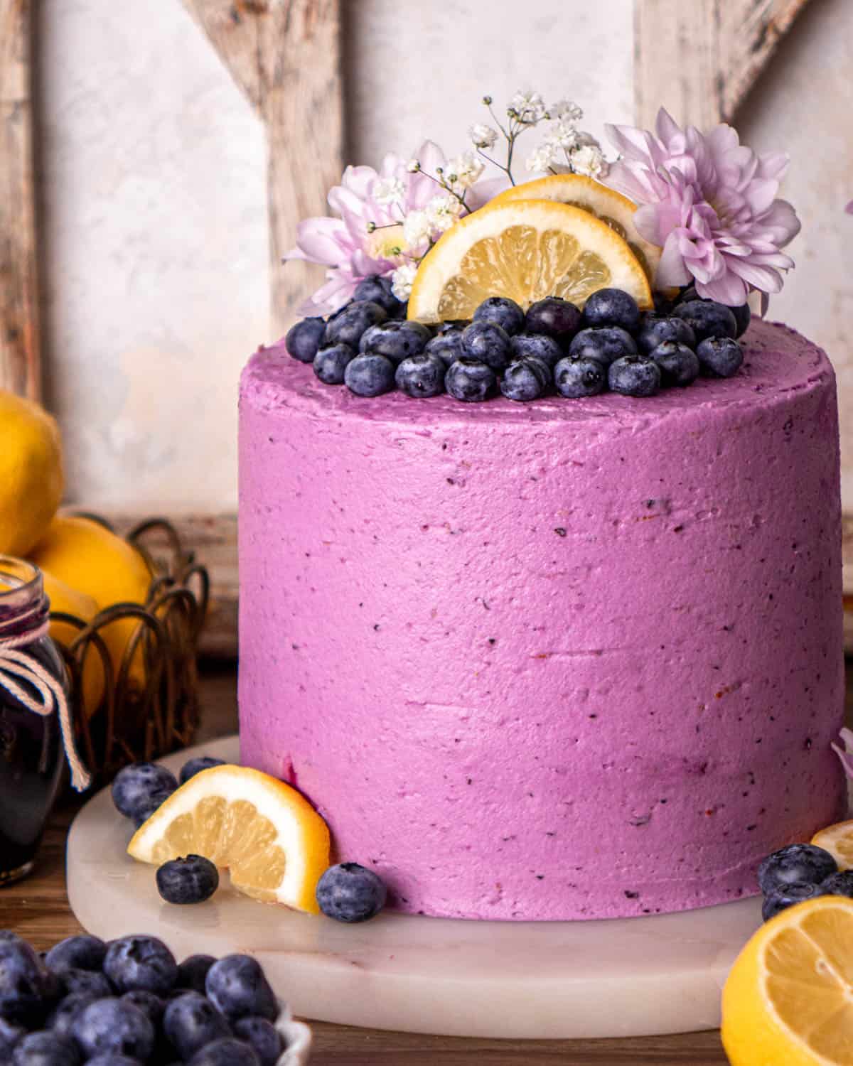 Blueberry Lemon Lavender Cake