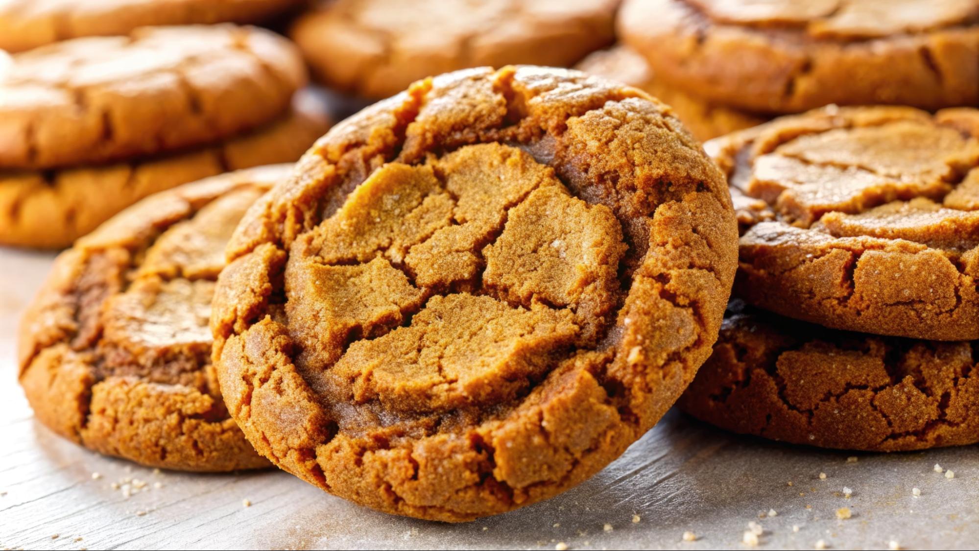 Chewy Ginger Molasses Cookies