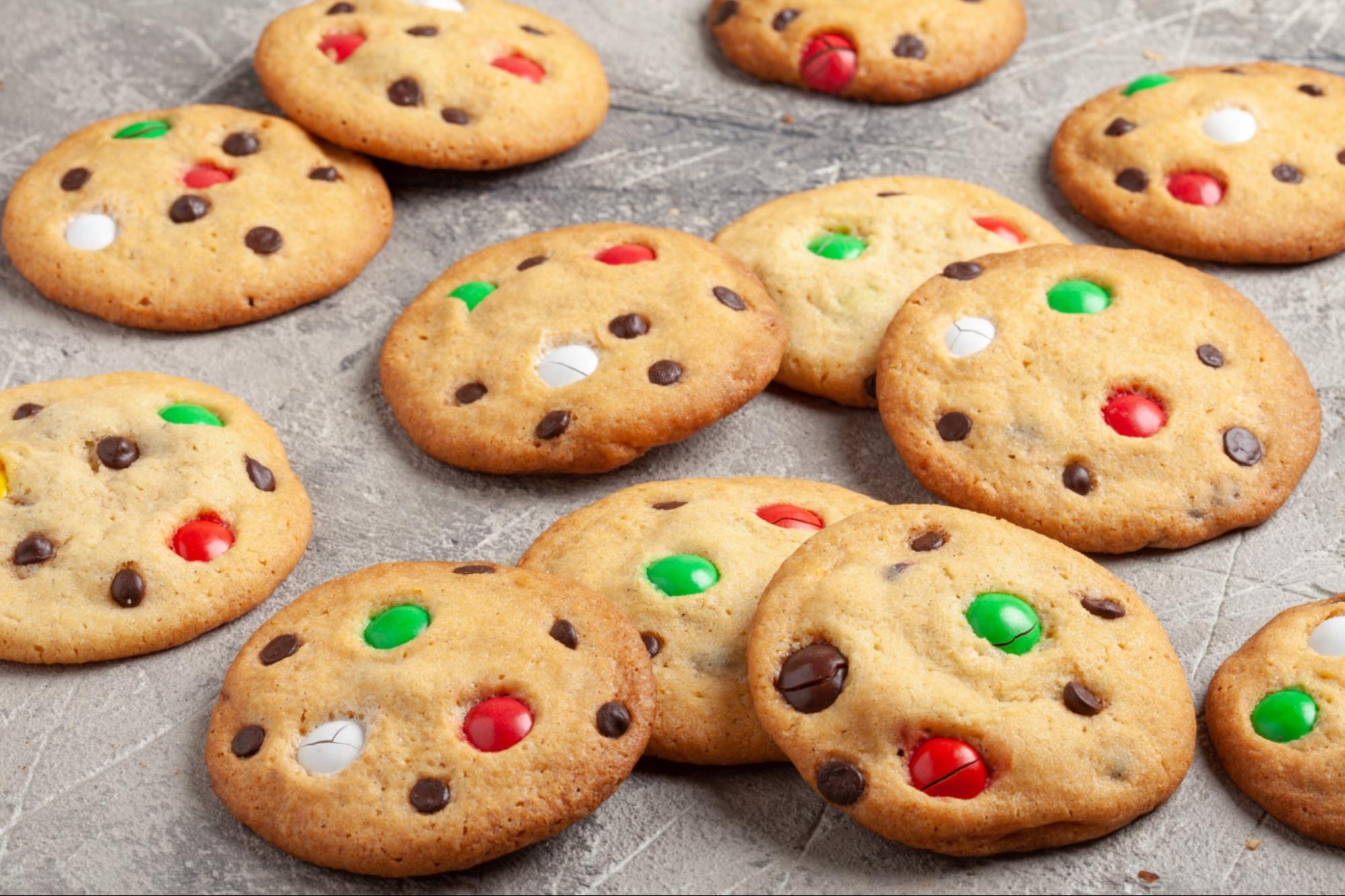 M&M's Holiday Cookies